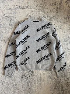 Balenciaga Paris Allover Knit Sweat