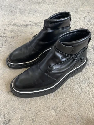 Dior Homme - AW09 Cord Wrapped Leather Boots 42EU/9US Mens