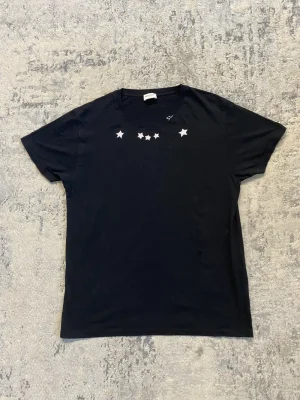Saint Laurent Paris AW16 Stars Neck T Shirt XL 21x29