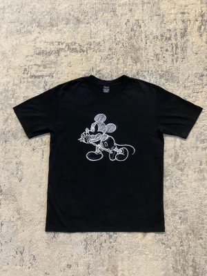 Number (N)ine - Sketch Mickey Mouse Eddie Vedder Rockstar T Shirt 21.5x29