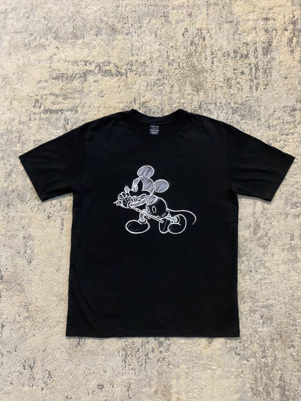 Number (N)ine - Sketch Mickey Mouse Eddie Vedder Rockstar T Shirt 21.5x29