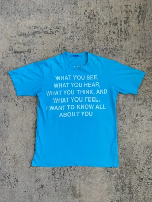 Junya Watanabe Man - SS02 Poem T Shirt "What You See" 21.5x28