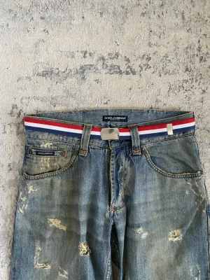 Dior Homme Tricolor Canvas Belt OS