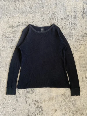 Number (N)ine - SS03 Thermal Waffle Knit Long Sleeve Black