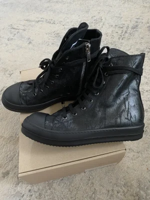 Rick Owens SS25 Waxed Crust Ramones Sneakers 41EU/8US Mens