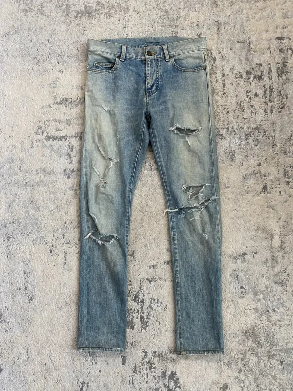 Saint Laurent - 2016 Crash Denim 29x29