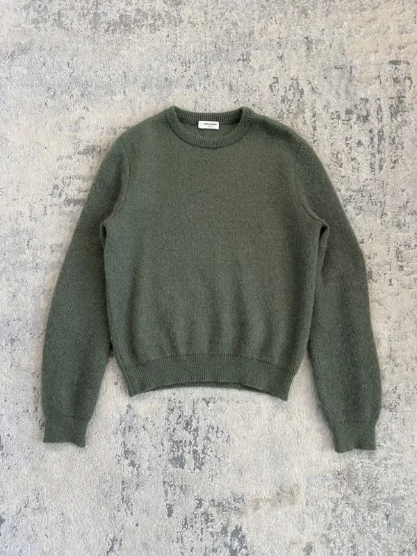 Saint Laurent - 2014 Mohair Sweater Green 21x24.5