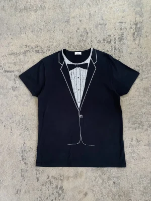Saint Laurent AW15 Trompe-l’œil Tuxedo Tee 20.5x29