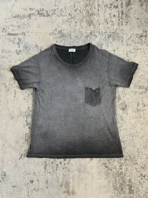 Saint Laurent AW14 Sunfaded Silk Pocket Tee L(2) 20.5X27