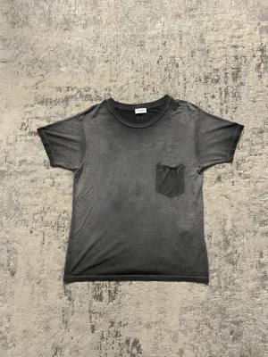 Saint Laurent AW14 Sunfaded Silk Pocket Tee XS 18x25