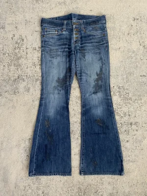 Tornado Mart - Paint Coated Backlace Flare Denim 16x30.5