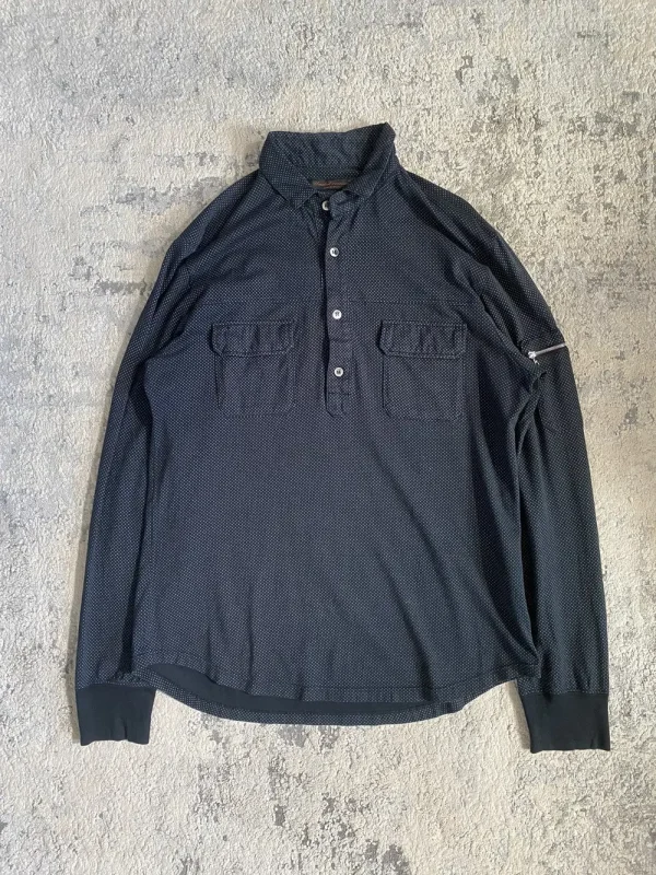 Undercover - FW07 Zipper Sleeve Quarter Button Shirt 20x28