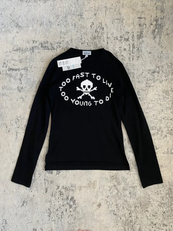 Vivienne Westwood Too Fast To Live Digital Skull Tee 18X27