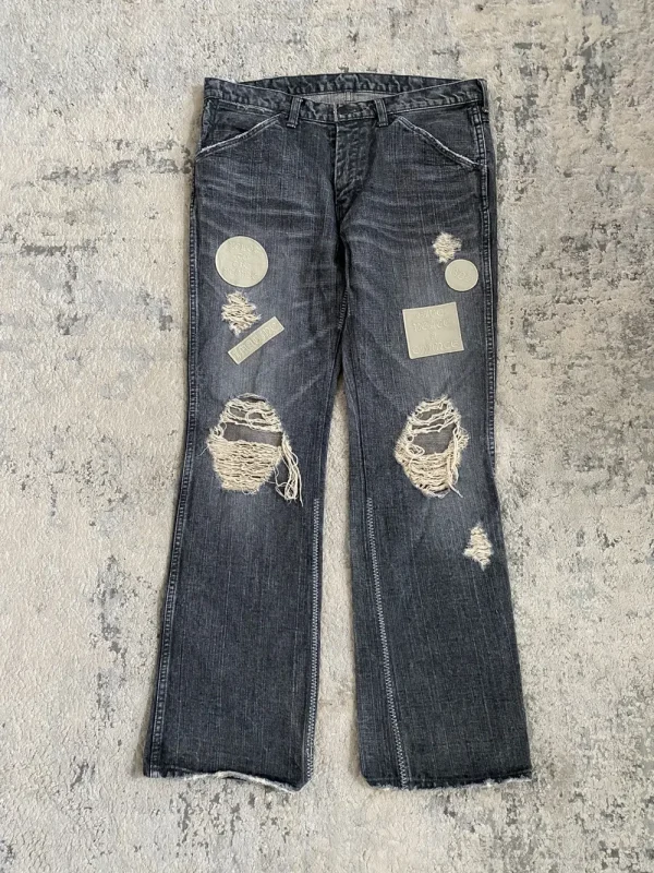 Number (N)ine - AW04 Patchwork Bootcut Denim 33x30