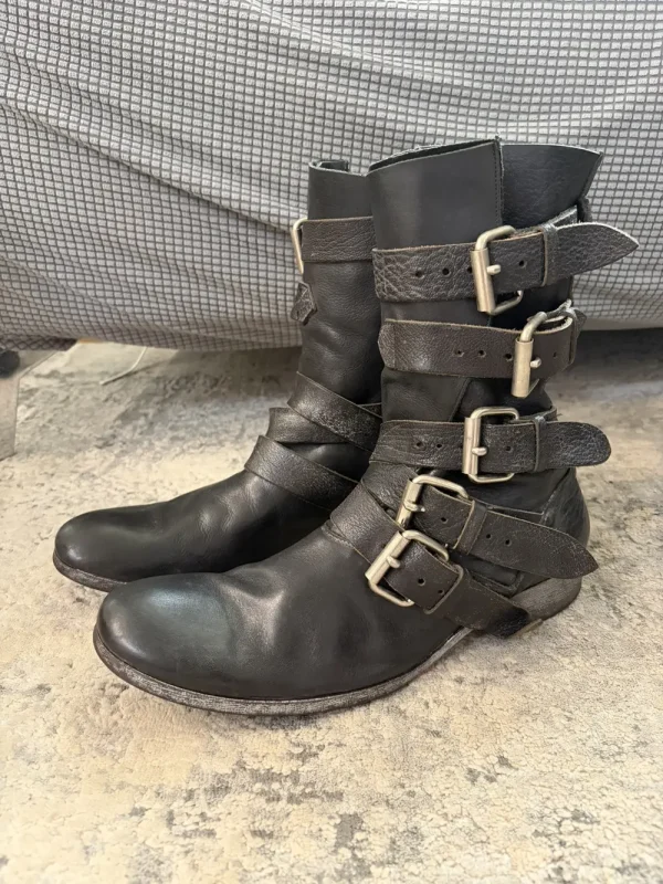 whoop dee doo - Buckle Leather Boots 8US Men