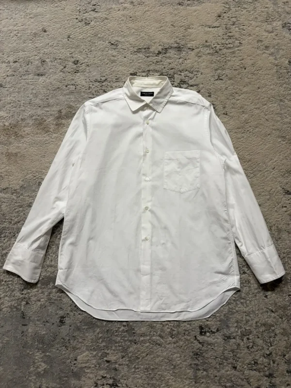 Comme Des Garcons Homme Plus - 1998 White Button Up Shirt 21.5x30