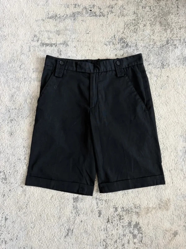 Dior Homme - SS04 Strip Pleated Logo Trouser Shorts 15.5x10.75