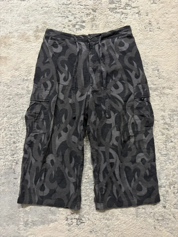 Number (N)ine - AW04 Tribal Camo 3/4 Shorts 15.5x18