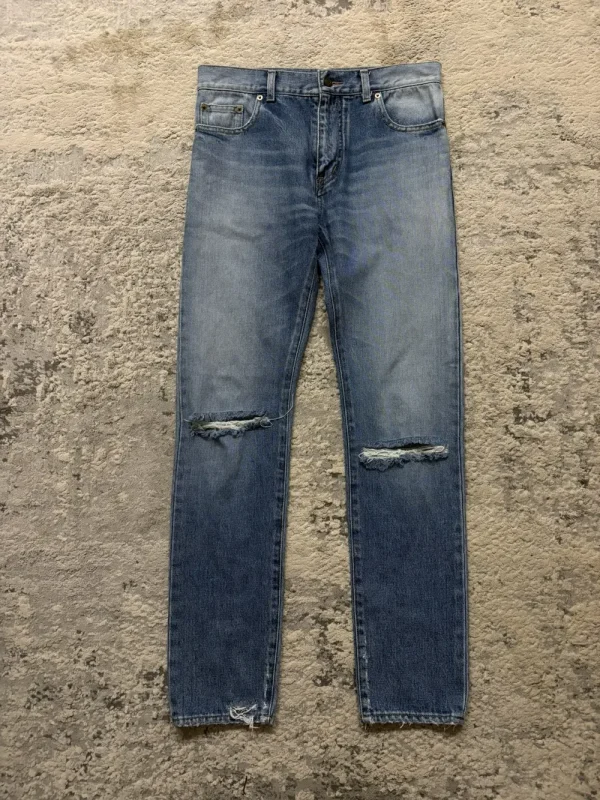 Saint Laurent Paris - SS16 Surf Sound Knee Rip Denim 31x31