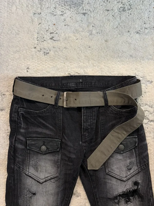 Dior Homme - Military Green Canvas Belt