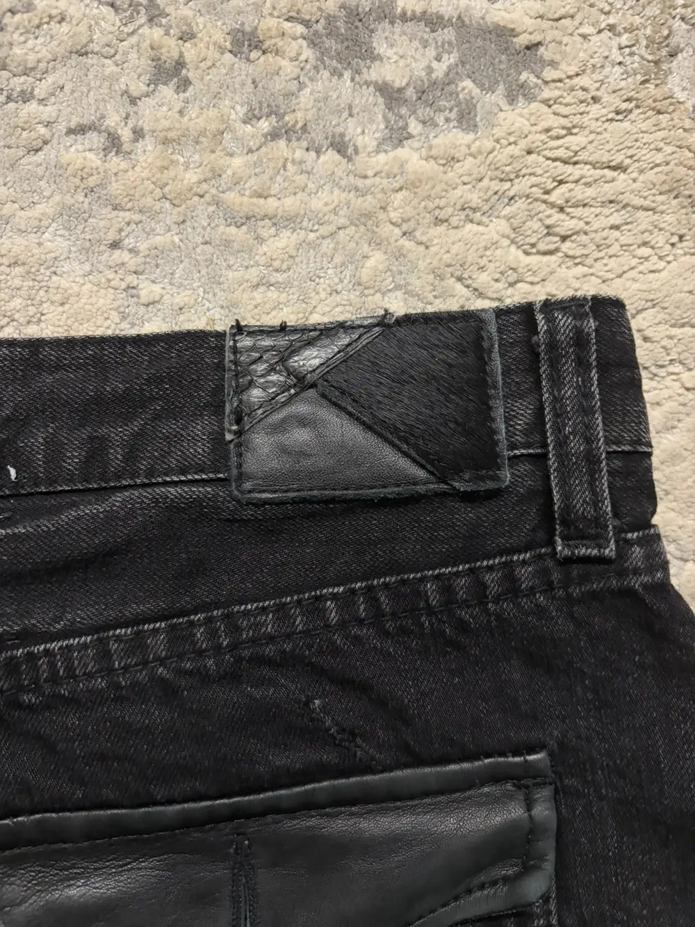 Fuga - Curve Leg Flared Distressed Denim 33x35 - Image 10