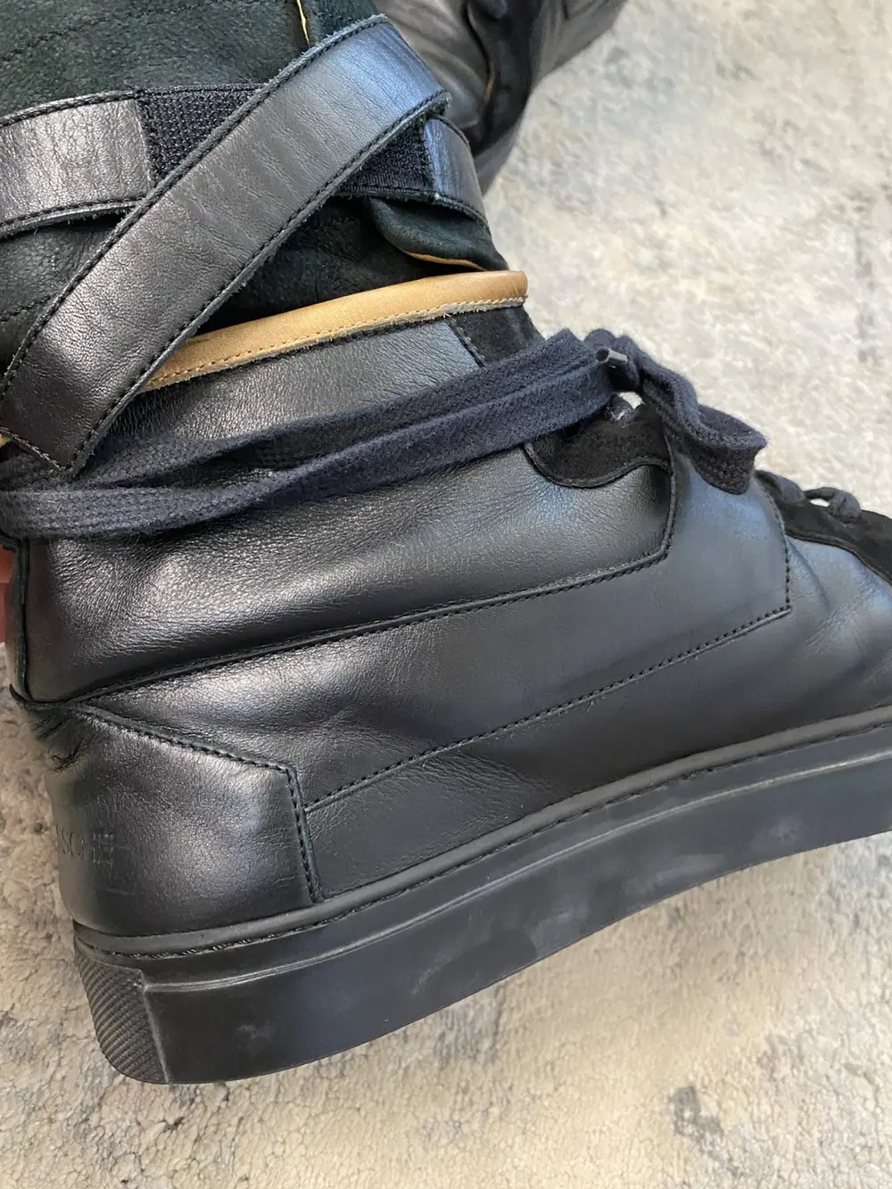 Kris Van Assche - Leather Sneaker Boot Black 10US Men - Image 5