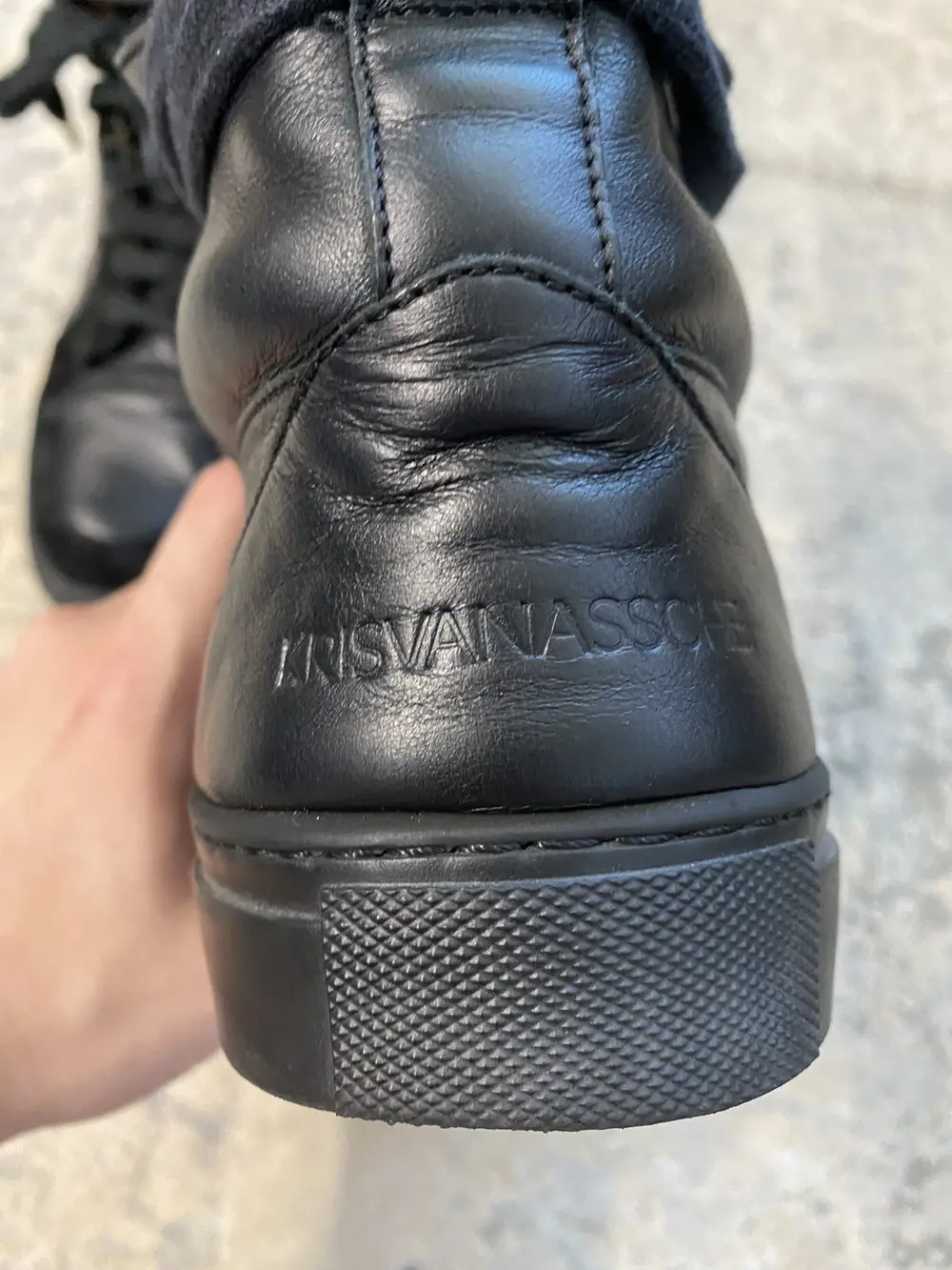 Kris Van Assche - Leather Sneaker Boot Black 10US Men - Image 3