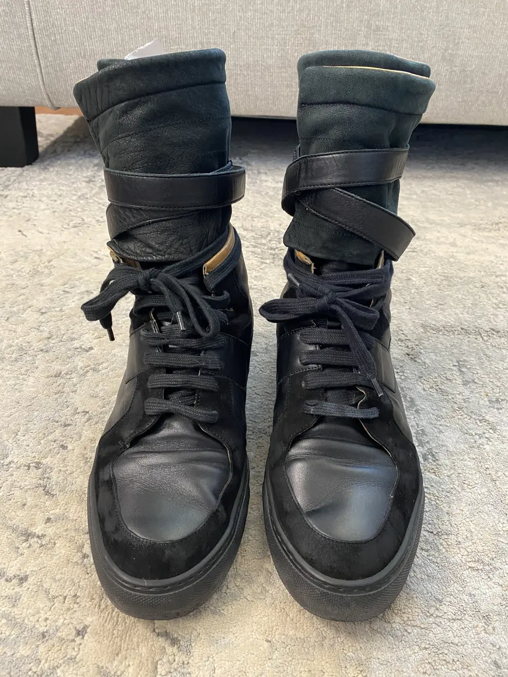 Kris Van Assche - Leather Sneaker Boot Black 10US Men - Image 2