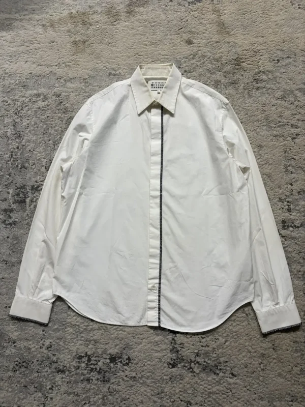 Margiela - Oxford Outside Stitch White Shirt 22x29