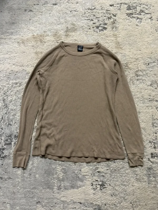 Number (N)ine - Beige Waffle Thermal Long Sleeve 19x25.5