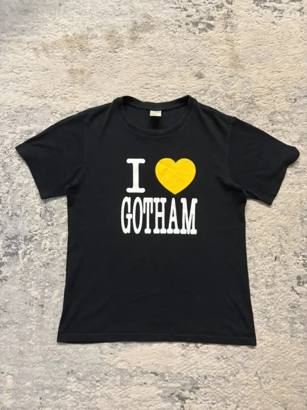 Number (N)ine - SS02 I Love Gotham Yellow Heart T Shirt 19x26