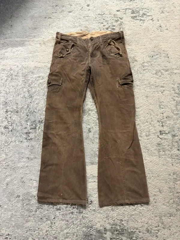 Obelisk -- Baggy Bootcut Cargo Pants 36x33