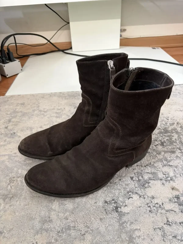 Dior Homme - AW07 Navigate Suede Western Boots 43/10