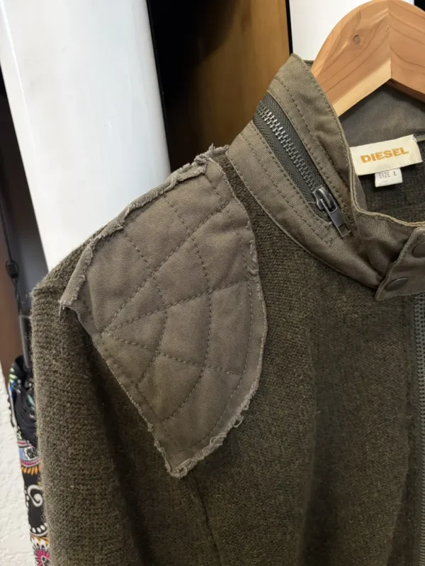 Diesel – Military Paneled Zipper Pocket Longsleeve Knit9