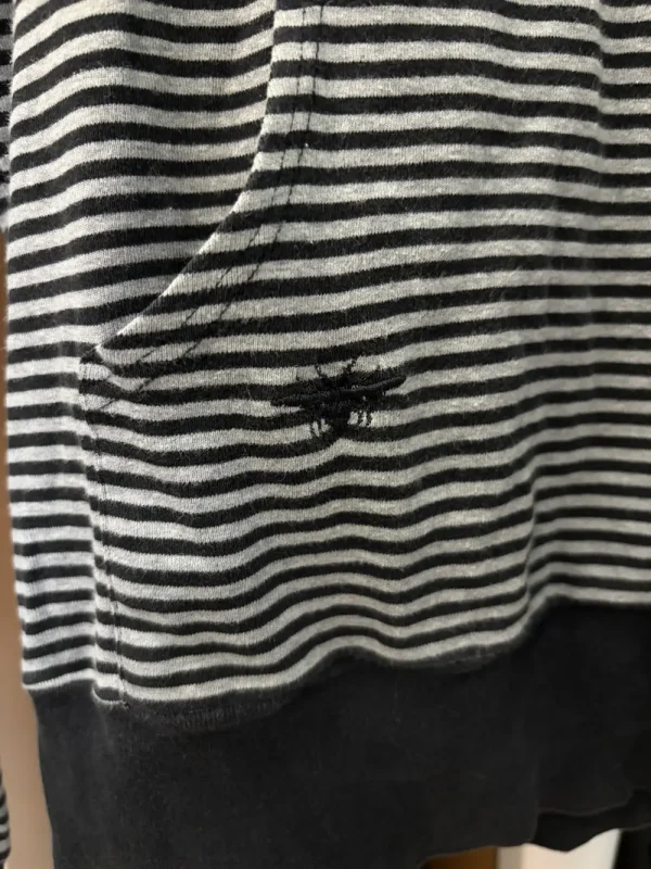 Dior Homme – AW07 Navigate Bee Striped Drawstring Hoodie7