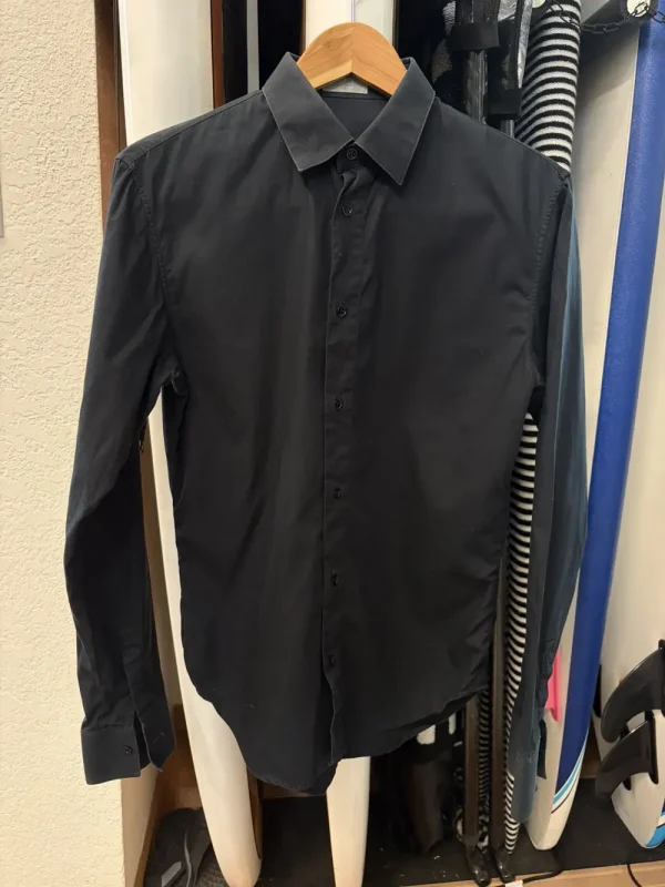 Dior Homme - AW07 Navigate Black Button Up Shirt 19x27.5