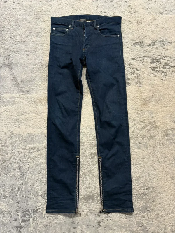 Dior Homme - AW09 Zipper Hem Raw Indigo Denim by Kris Van Assche 30x31