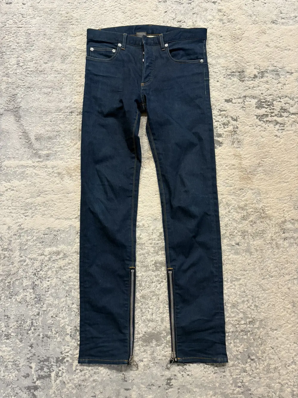 Dior Homme - AW09 Zipper Hem Raw Indigo Denim by Kris Van Assche 30x31