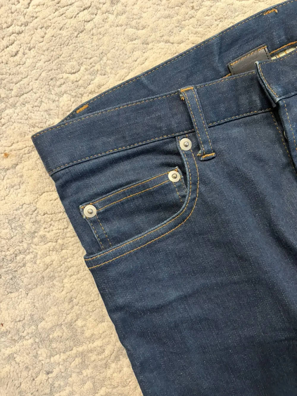 Dior Homme - AW09 Zipper Hem Raw Indigo Denim by Kris Van Assche 30x31 - Image 3