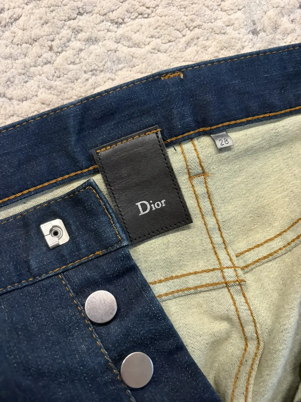 Dior Homme - AW09 Zipper Hem Raw Indigo Denim by Kris Van Assche 30x31 - Image 2