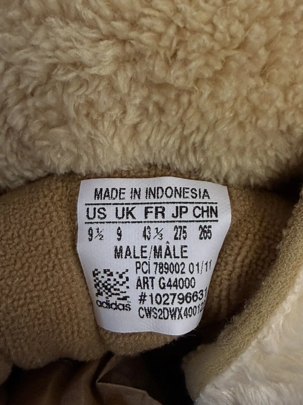 Jeremy Scott x Adidas - SS11 Bear Fuzzy High top Sneakers Gold 9.5US Men - Image 8