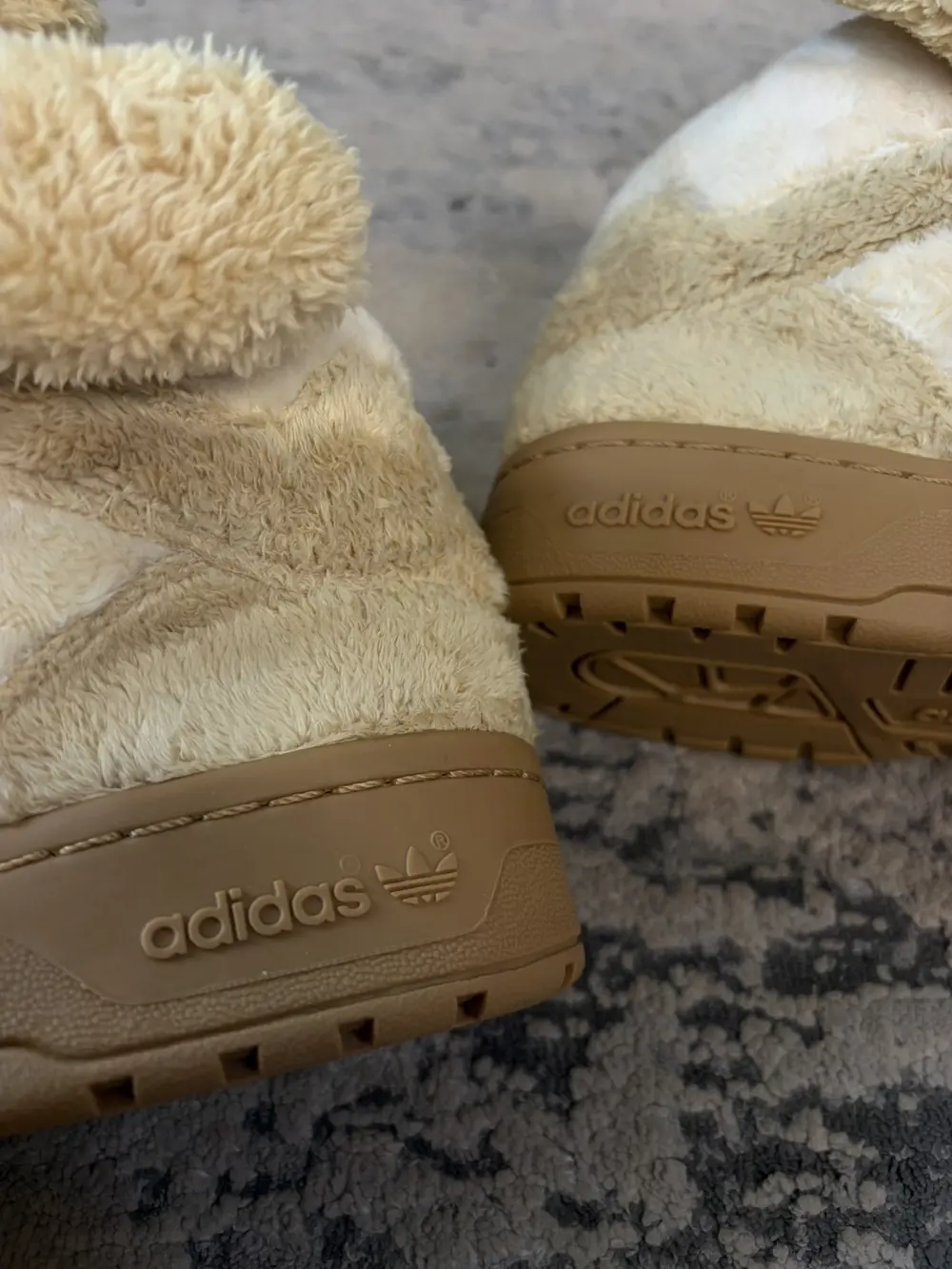 Jeremy Scott x Adidas - SS11 Bear Fuzzy High top Sneakers Gold 9.5US Men - Image 6