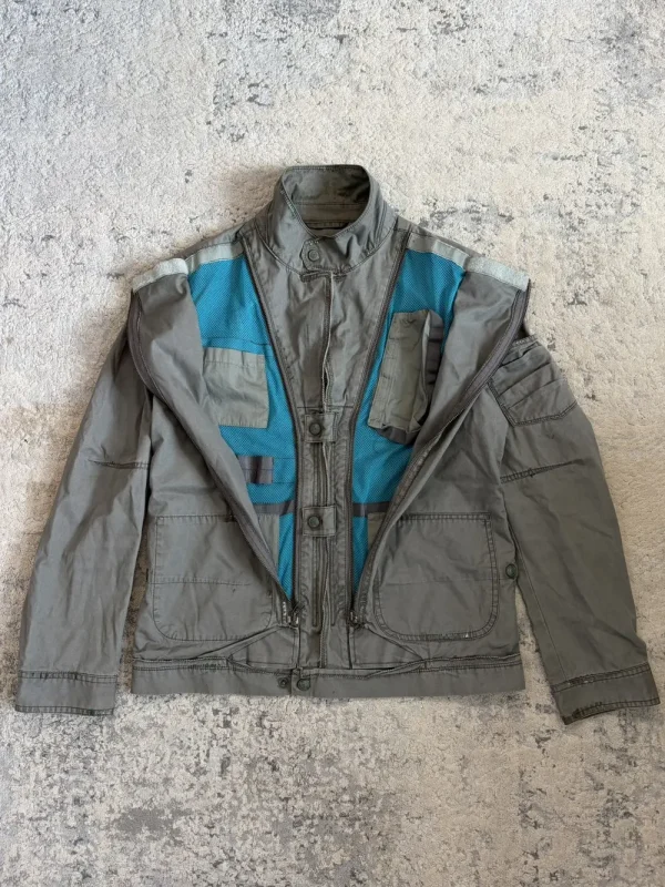 Marithe + Francois Girbaud - Multi Pocket Zipper Military Jacket 19.5x26