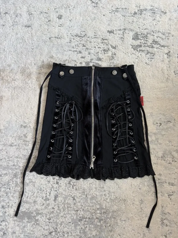 Ozz On - Corset Lace Up Cross Skirt 26x16
