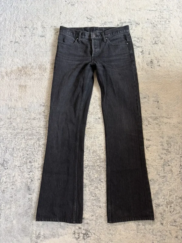Shellac - Faded Black Bootcut Fur Patch Denim 30x31