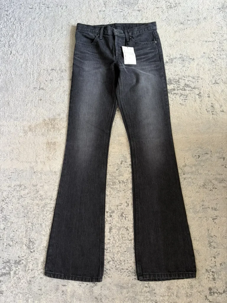 Shellac - Faded Black Bootcut Fur Patch Denim 29x34
