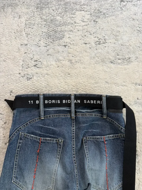 11 by Boris Bidjan Saberi – Black Canvas D Ring Belt4