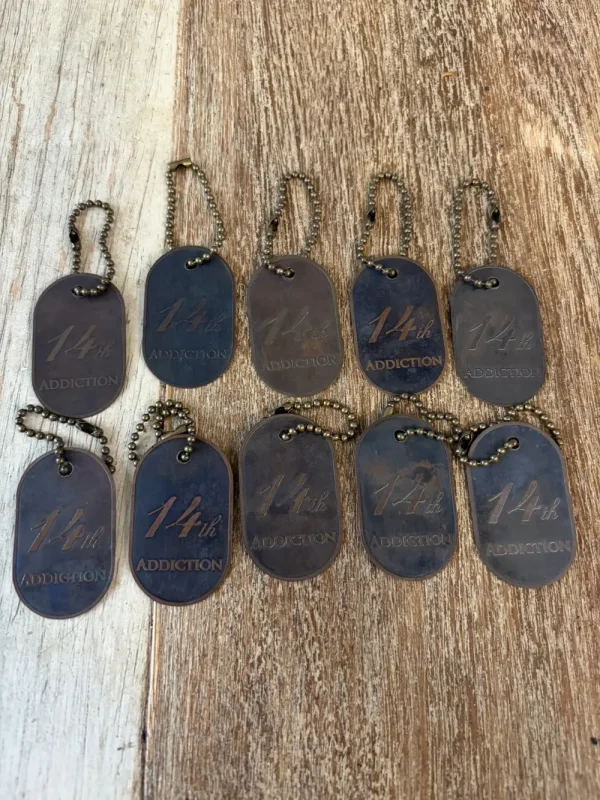 14th Addiction Dog Tag INDIVIDUAL