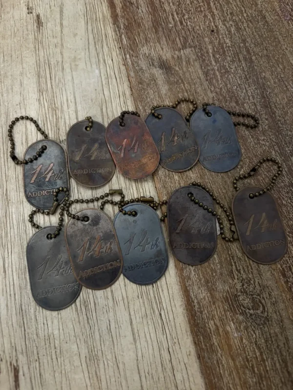 14th Addiction Dog Tags LOT (10)2