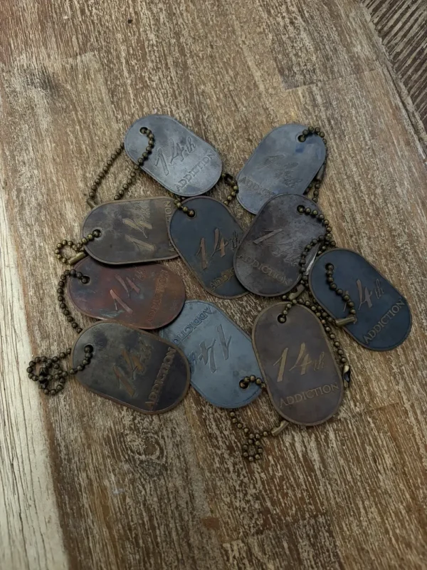 14th Addiction Dog Tags LOT (10)